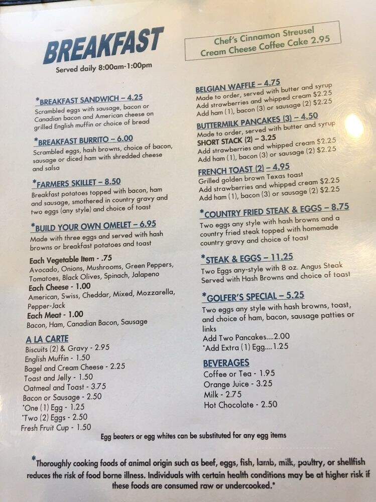 Restaurant At Los Prados - Las Vegas, NV menu_pic