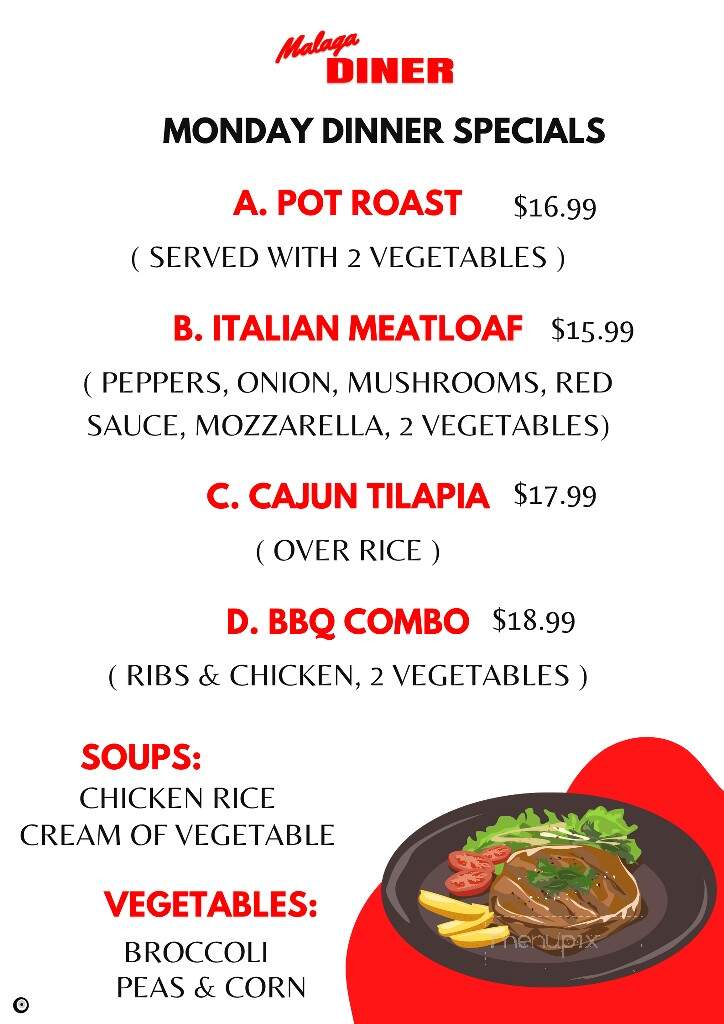 Malaga Diner - Malaga, NJ menu_pic