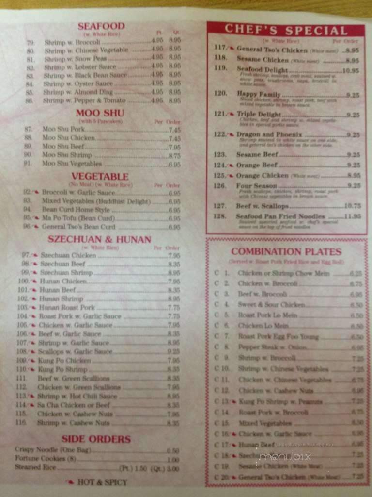 Sunny Wok - Saratoga Springs, NY menu_pic