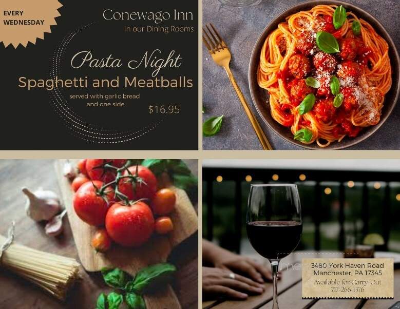 Conewago Inn - Manchester, PA menu_pic