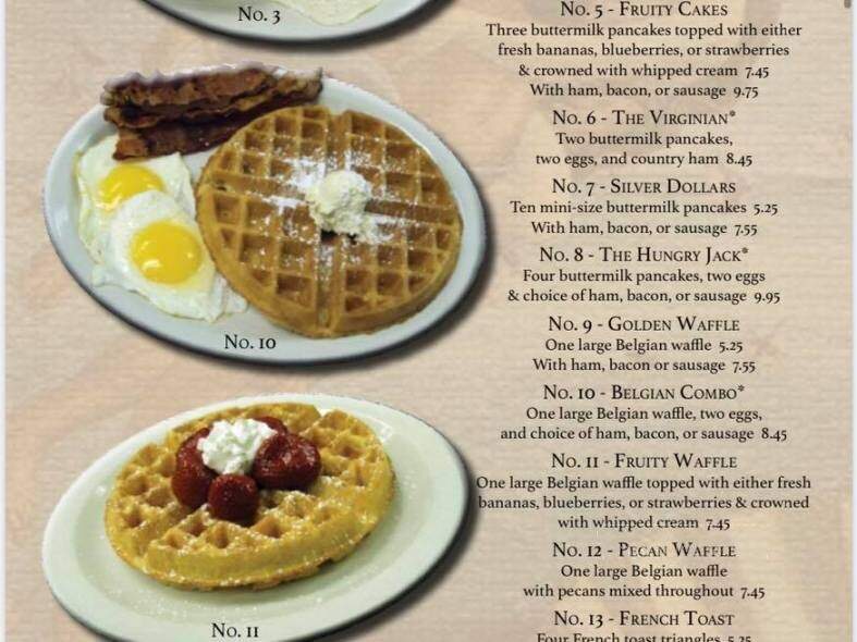 Venus Pancake House - Florence, SC menu_pic