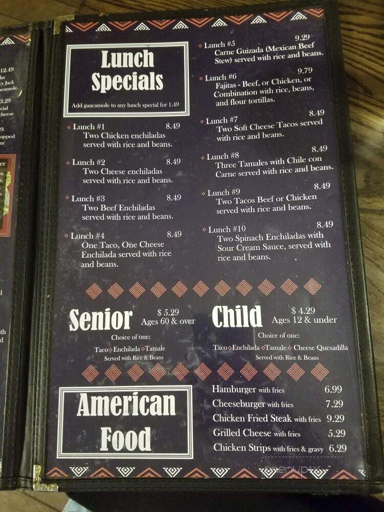 El Paseo Mexican Restaurant - Azle, TX menu_pic