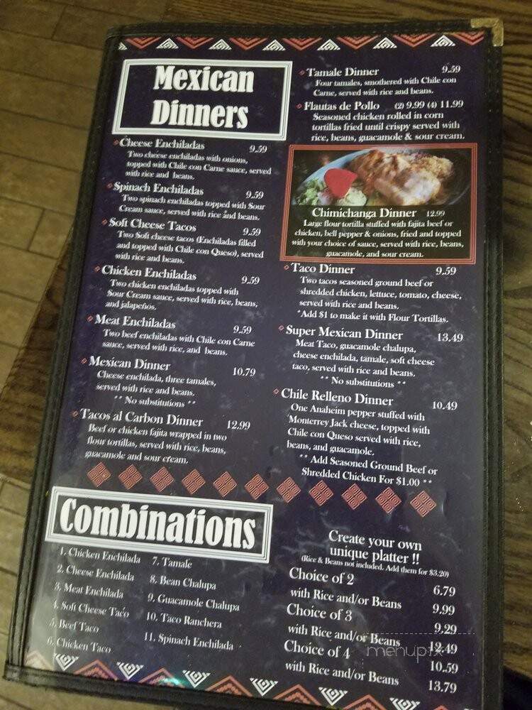 El Paseo Mexican Restaurant - Azle, TX menu_pic