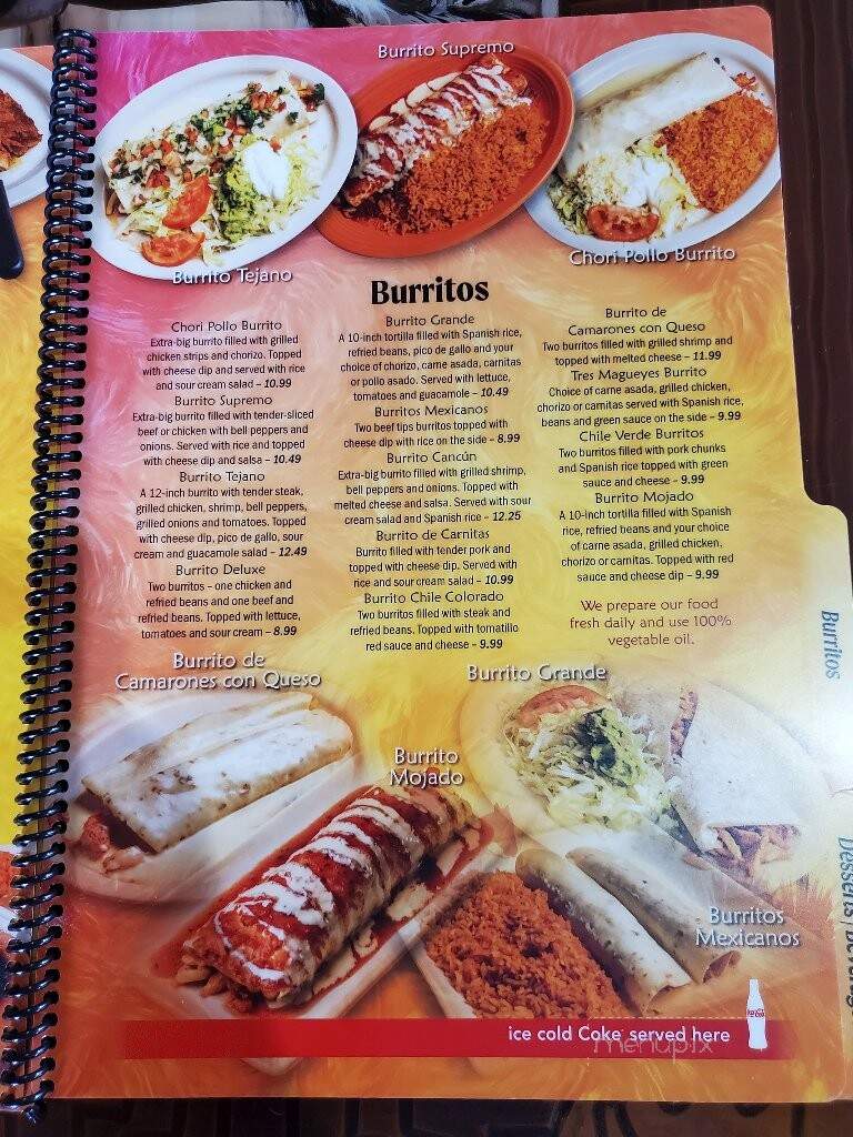 Los Tres Magueyes - Danville, VA menu_pic
