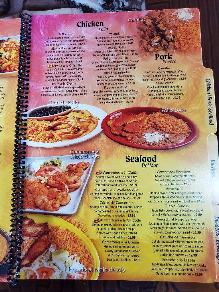 Los Tres Magueyes - Danville, VA menu_pic
