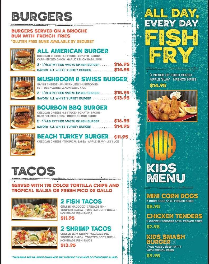 Braywood Bay Bar and Resort - Eagle River, WI menu_pic