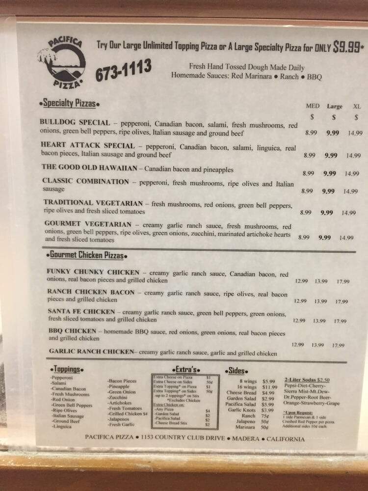 Pacifica Pizza - Madera, CA