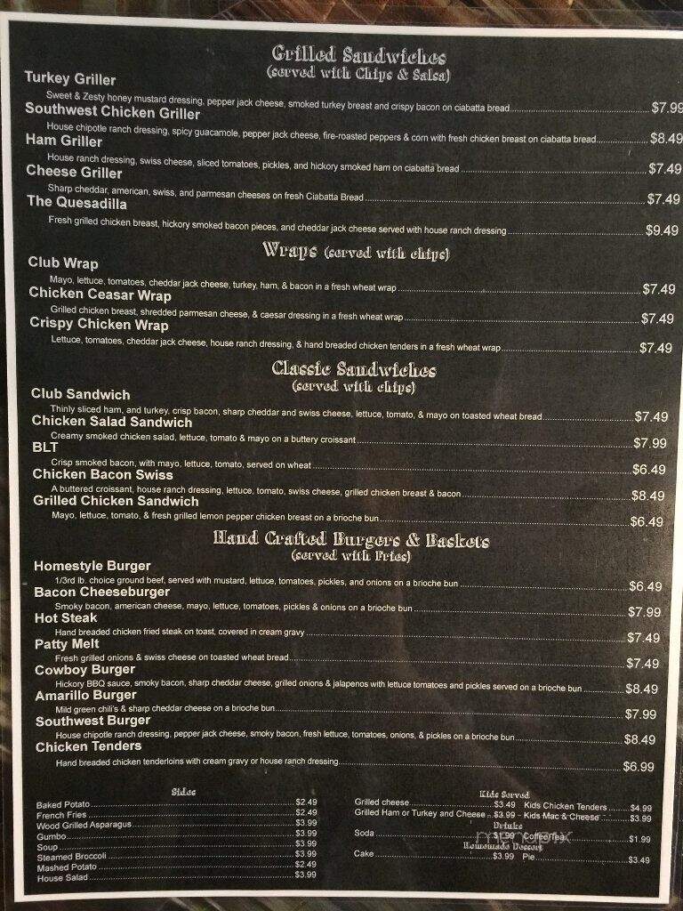 Jake's Brickhouse Grill - Idabel, OK menu_pic