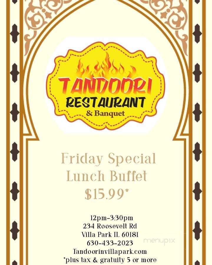 Tandoori Restaurant - Villa Park, IL