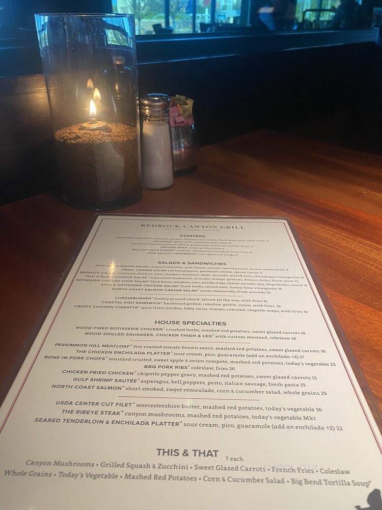 Redrock Canyon Grill - Norman, OK menu_pic