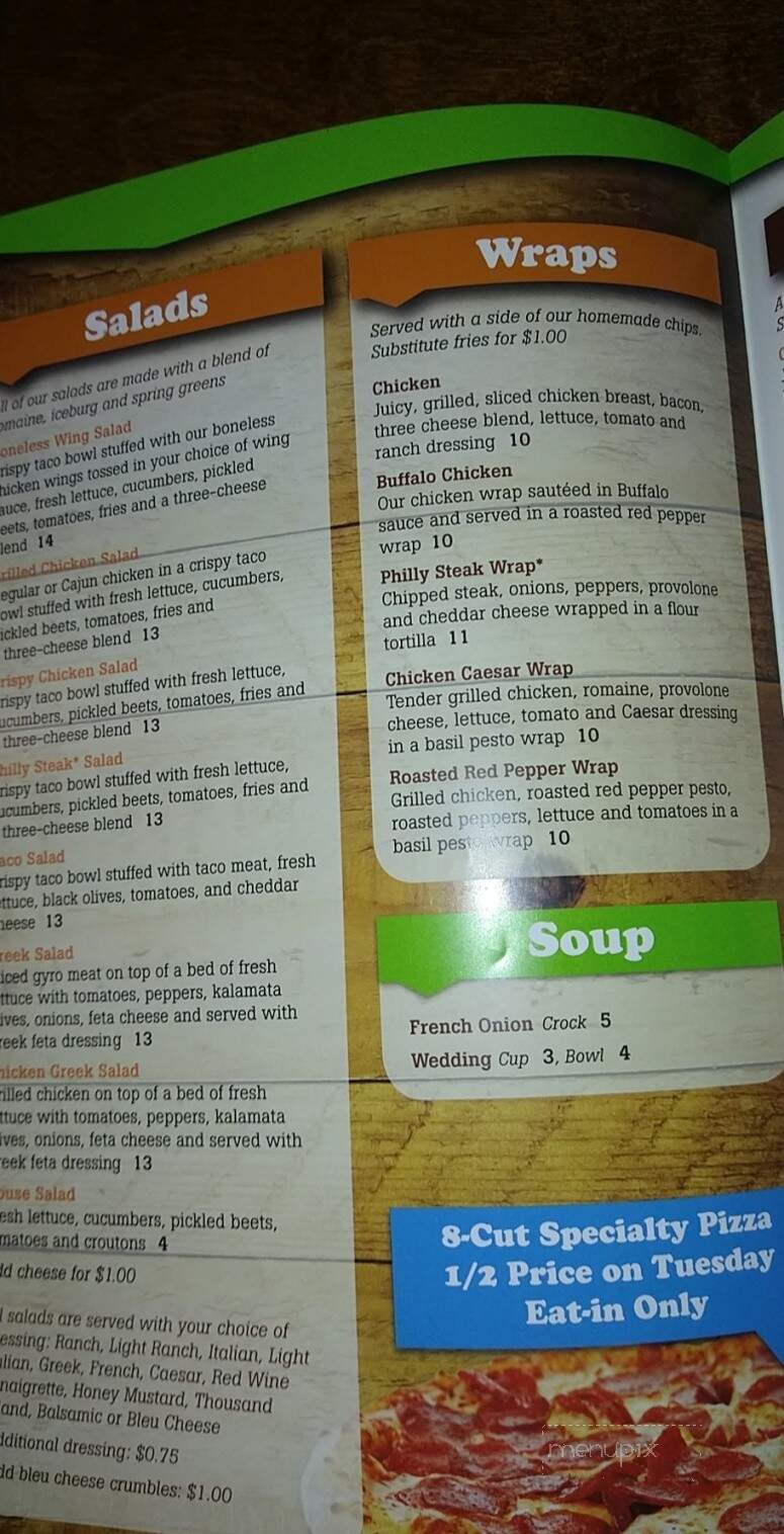Black Sheep Bar and Grill - Irwin, PA menu_pic