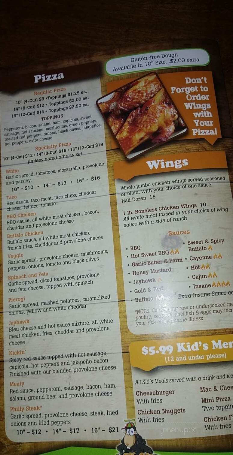 Black Sheep Bar and Grill - Irwin, PA menu_pic