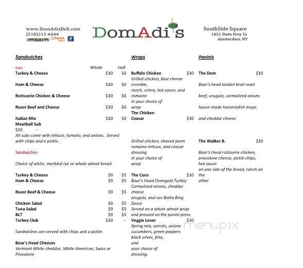 DomAdi's Deli - Amsterdam, NY