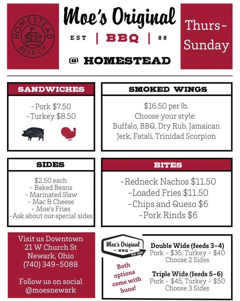 Moe's Original Bar B Que - Newark, OH menu_pic