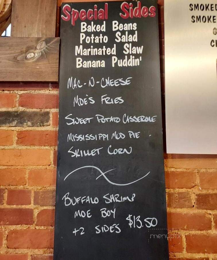 Moe's Original Bar B Que - Newark, OH menu_pic