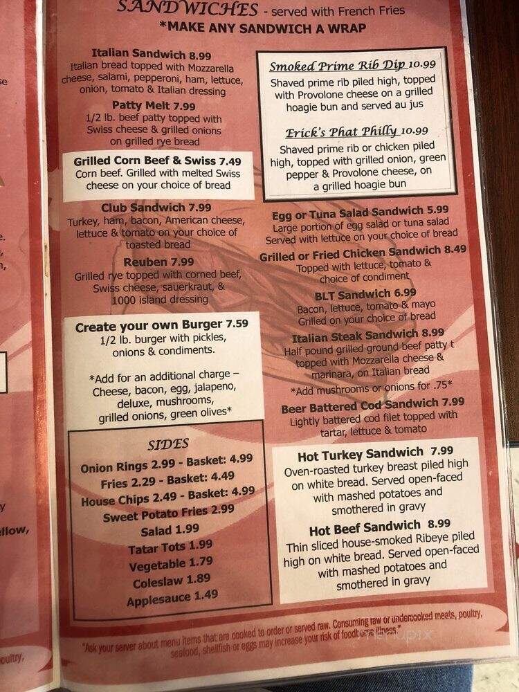Suzie Q's Breakfast Nook - Bay City, MI menu_pic