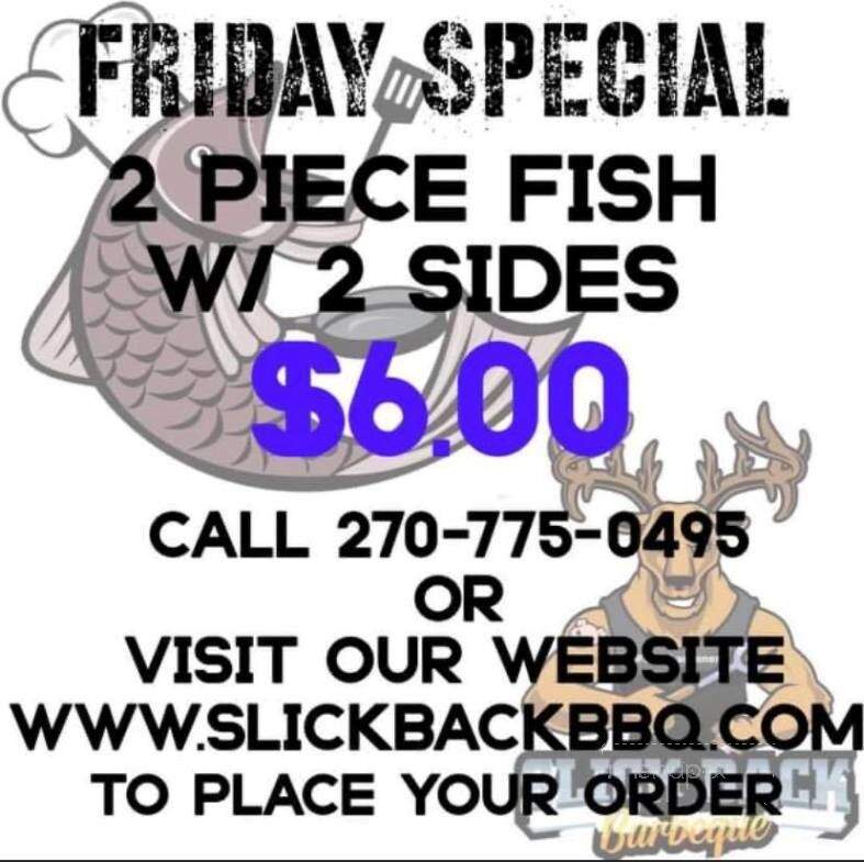 Slick Back @ The Store - Rosine, KY menu_pic