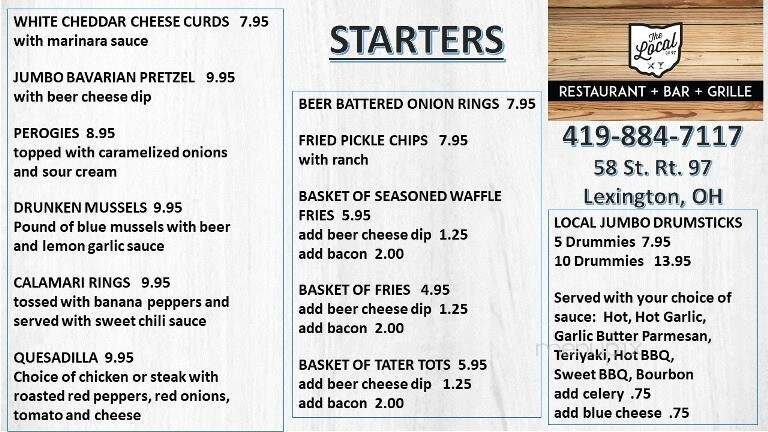 The Local @97 - Lexington, OH menu_pic