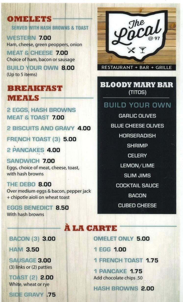 The Local @97 - Lexington, OH menu_pic