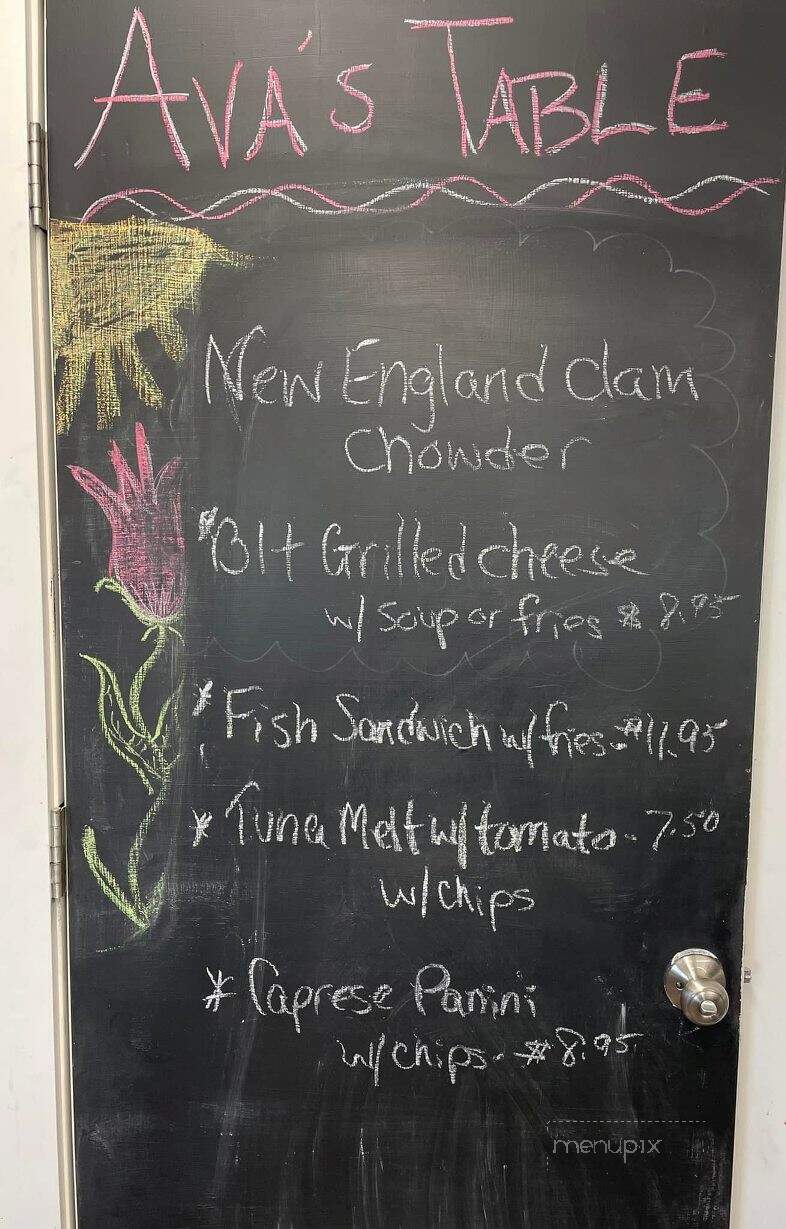 Ava's Table at the Vineyard - Lockport, NY menu_pic