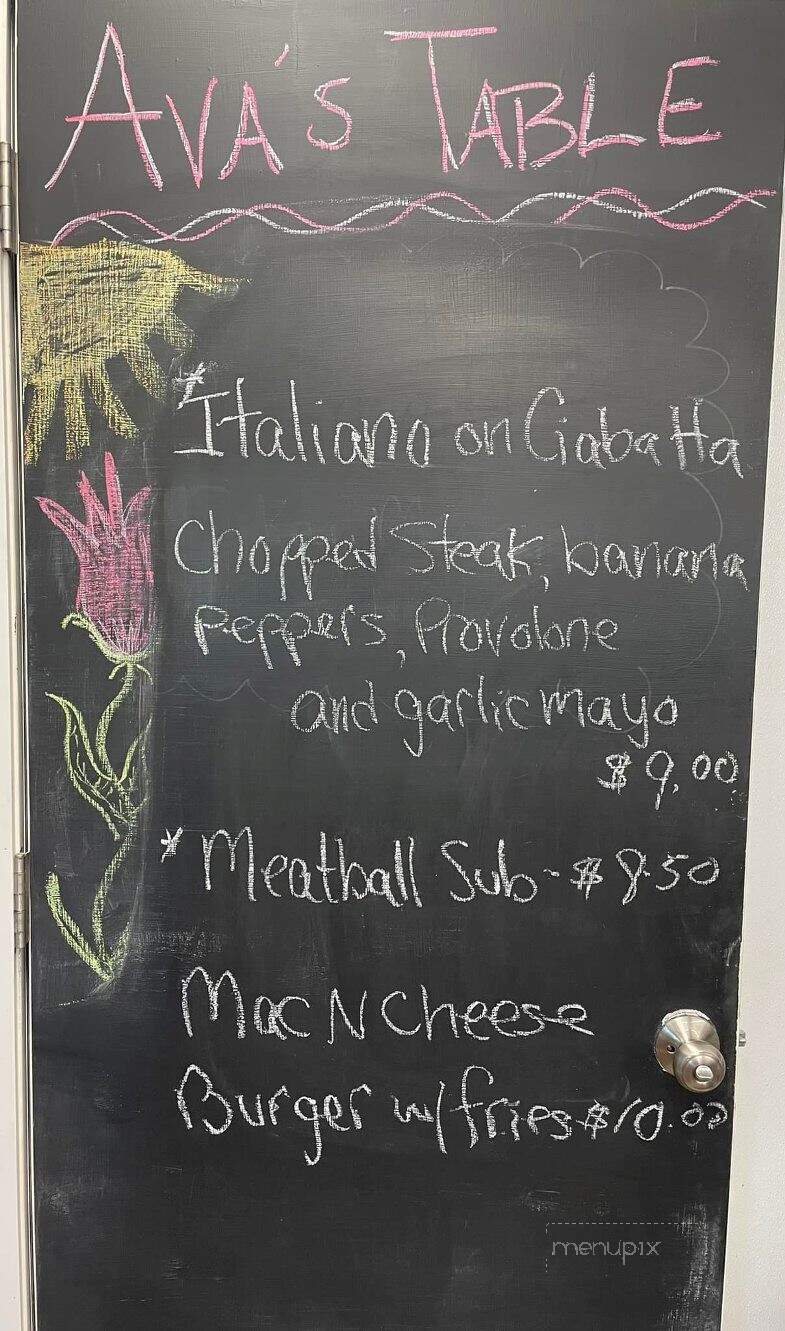 Ava's Table at the Vineyard - Lockport, NY menu_pic