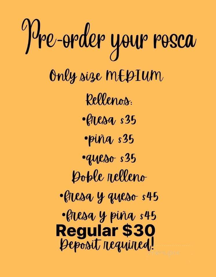 Shelly's Bakery-Paleteria & Neveria - Birmingham, AL menu_pic