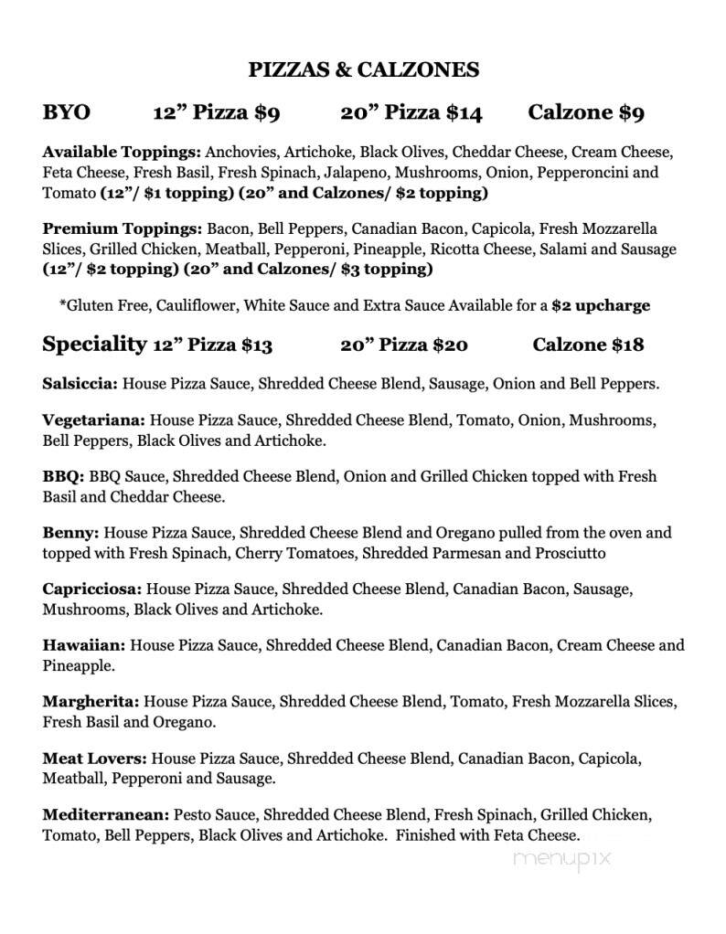 The Old North End - Castle Rock, CO menu_pic