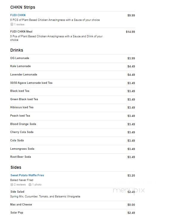 Fudi Fast Food - Horsham, PA menu_pic