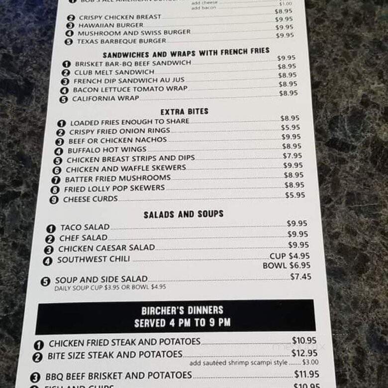 Bircher's Grill - Lewiston, ID menu_pic