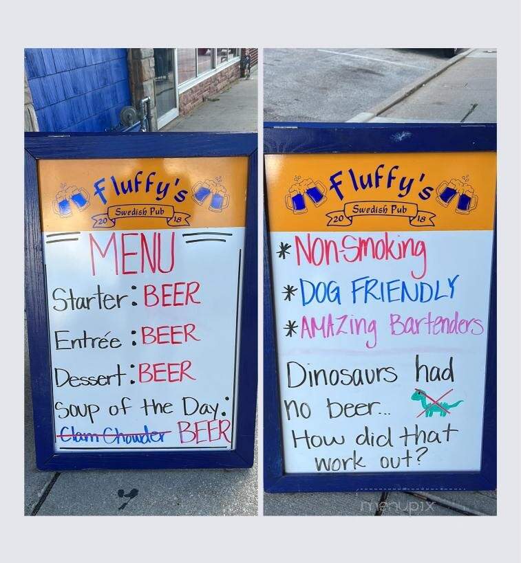 Fluffy's Swedish Pub - Leavenworth, KS menu_pic