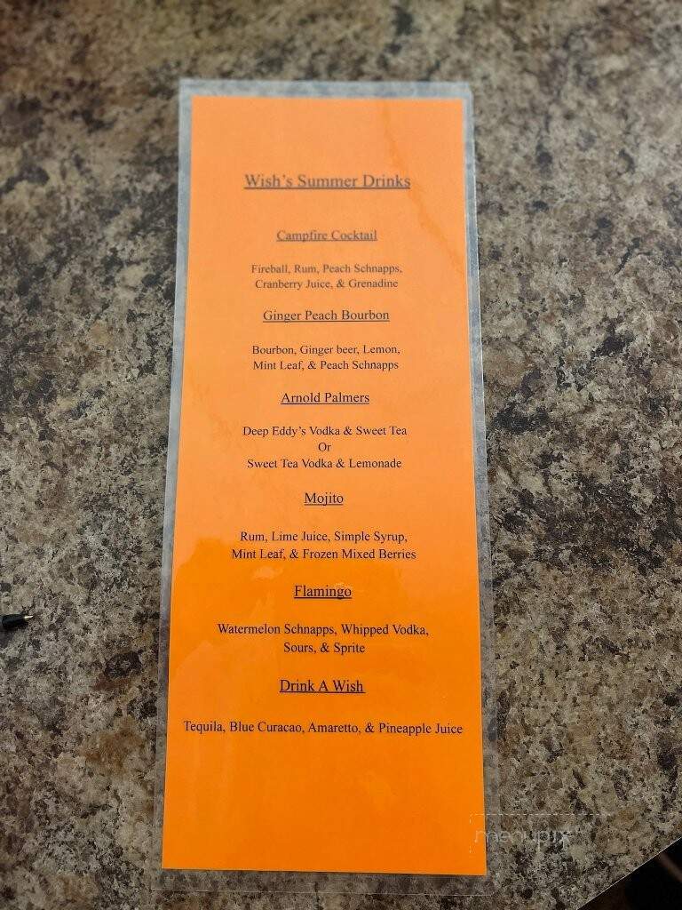 Wish's Bar and Grill - Scottdale, PA menu_pic