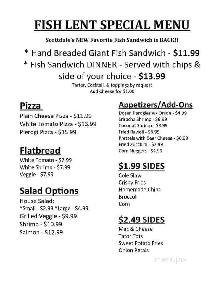 Wish's Bar and Grill - Scottdale, PA menu_pic
