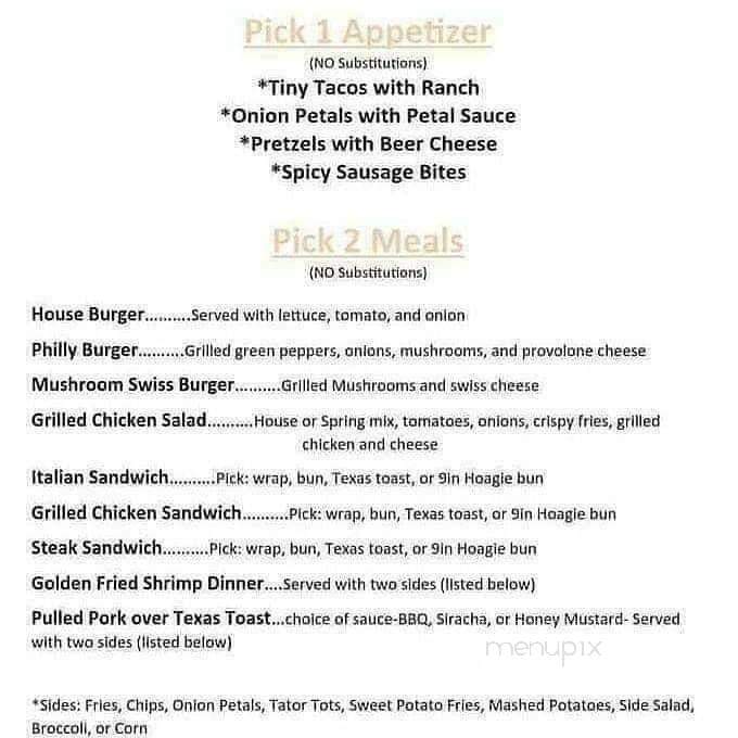 Wish's Bar and Grill - Scottdale, PA menu_pic