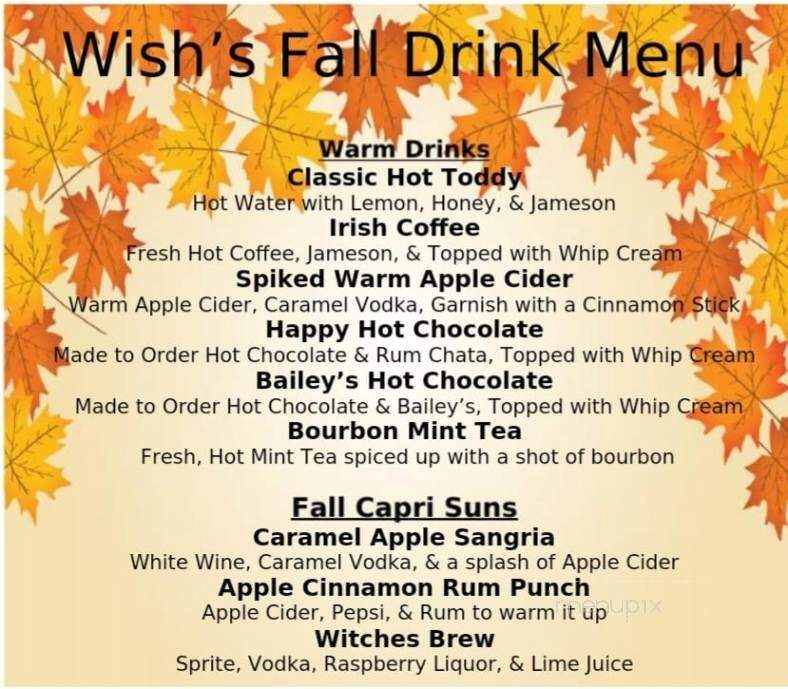 Wish's Bar and Grill - Scottdale, PA menu_pic