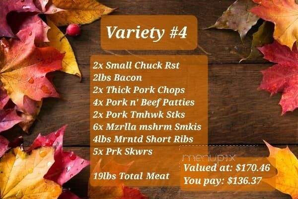 Messinger Meats - Red Deer, AB menu_pic