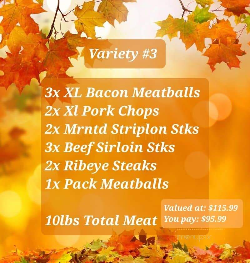 Messinger Meats - Red Deer, AB menu_pic