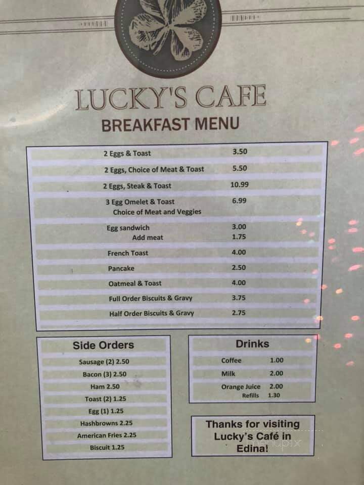 Lucky's Cafe - Edina, MO