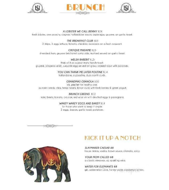 Slaymaker & Nichols - Charlottetown, PE menu_pic
