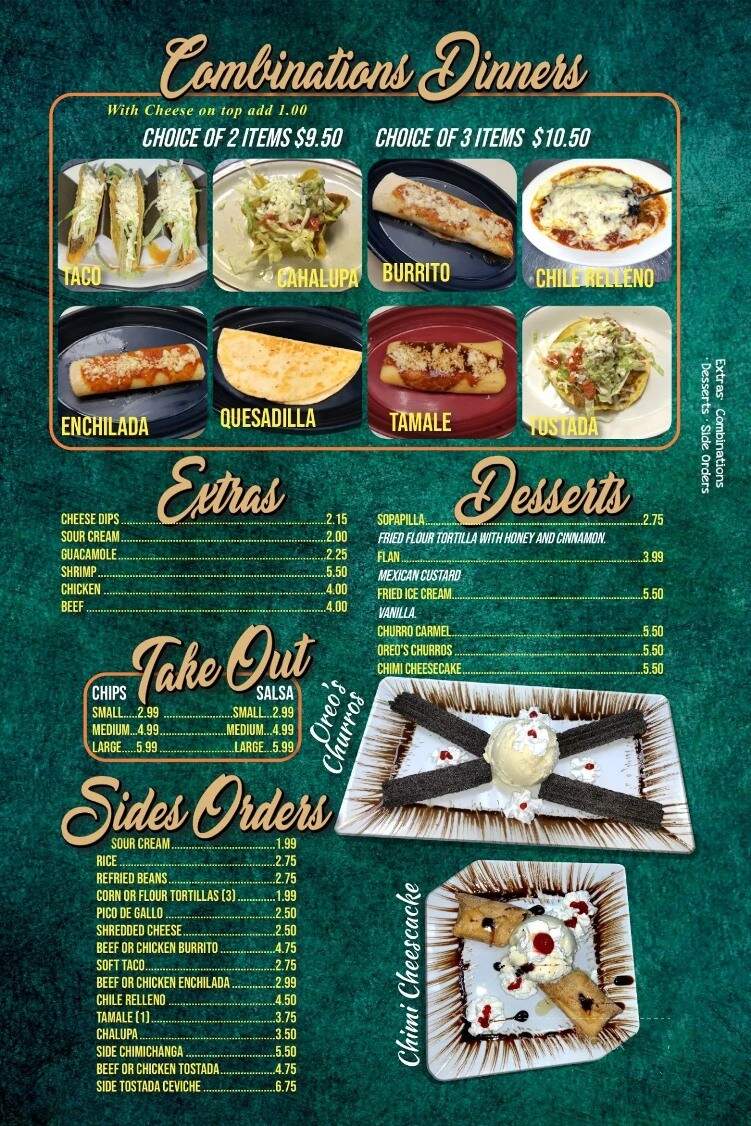 Las Penas Mexican Grill 2 - Mogadore, OH menu_pic