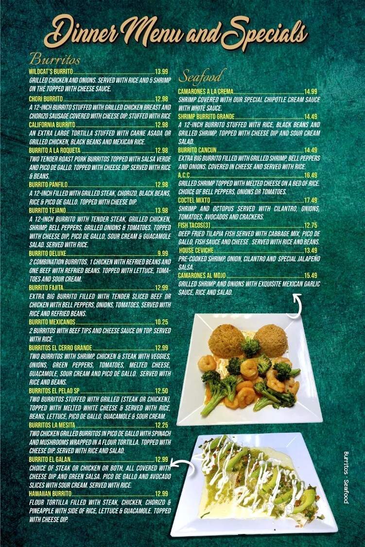 Las Penas Mexican Grill 2 - Mogadore, OH menu_pic