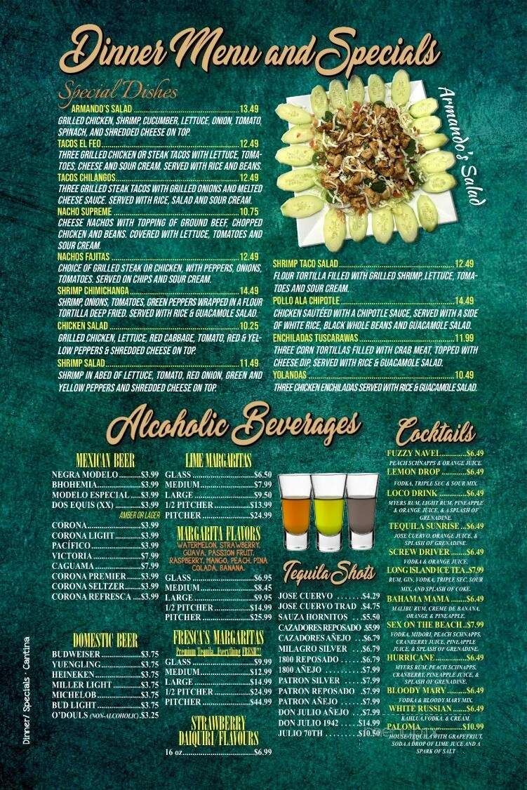 Las Penas Mexican Grill 2 - Mogadore, OH menu_pic