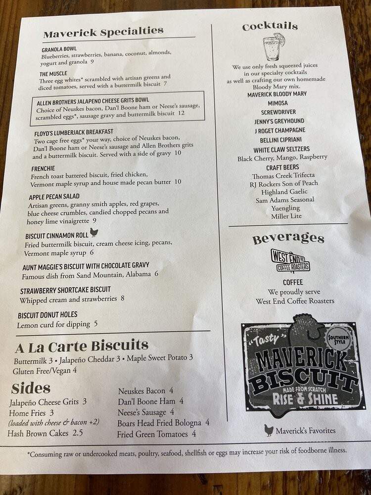 Charlie's Coffee House - Manchester, VT menu_pic