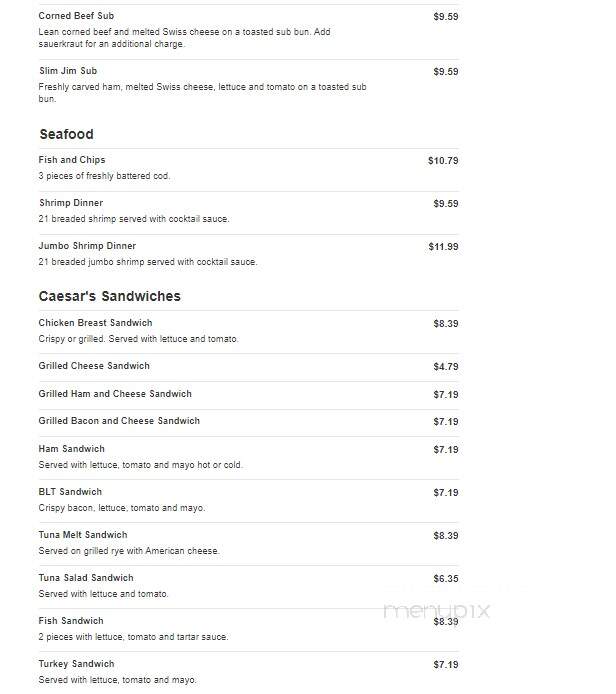 Caesars Coney n Grill - Southgate, MI menu_pic
