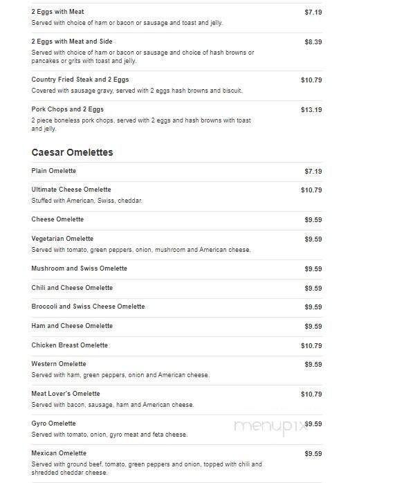 Caesars Coney n Grill - Southgate, MI menu_pic