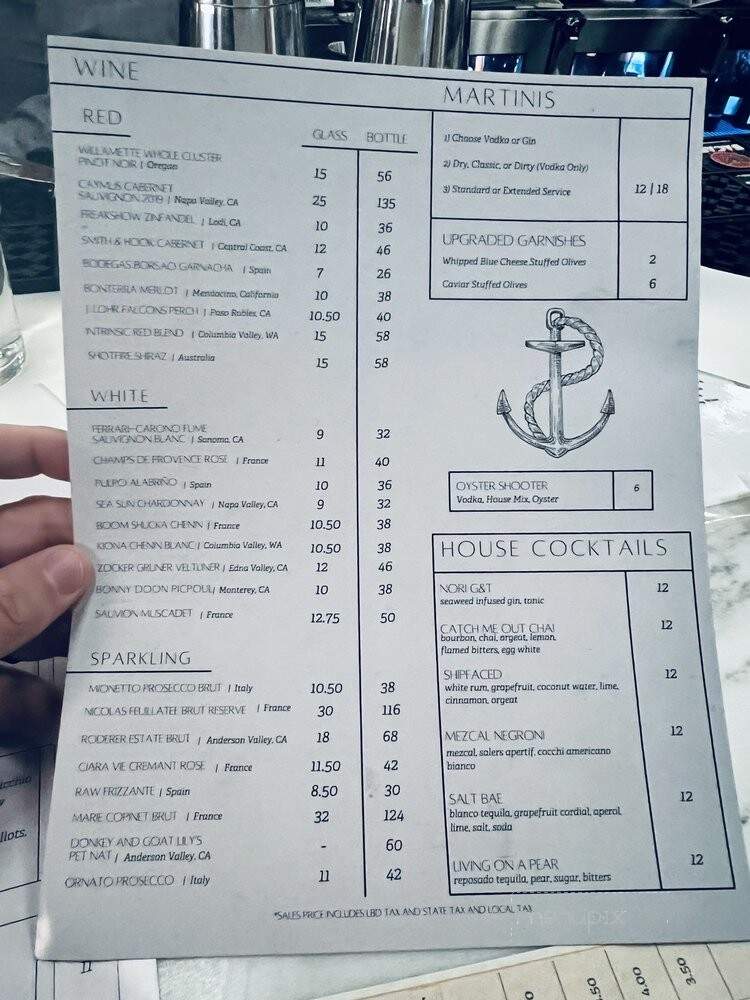 The Brass Pearl - Knoxville, TN menu_pic