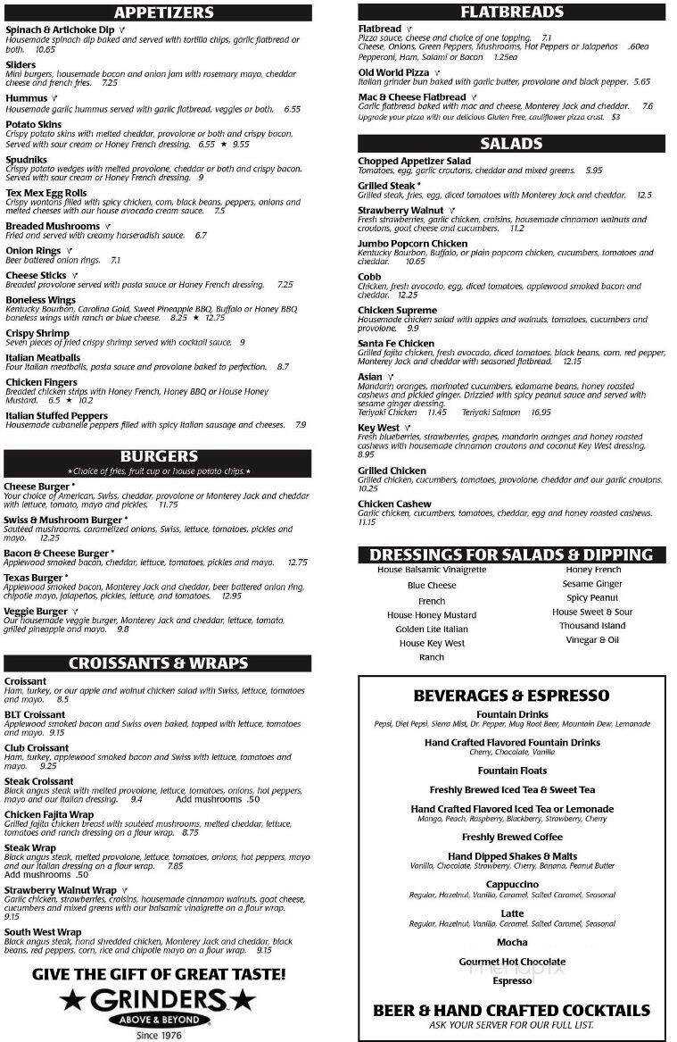 Grinders Above & Beyond - Minerva, OH menu_pic