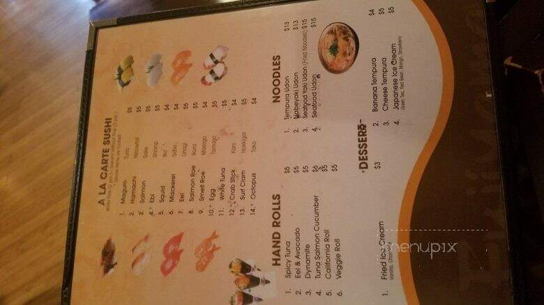 Fujiyama - Lewisburg, WV menu_pic