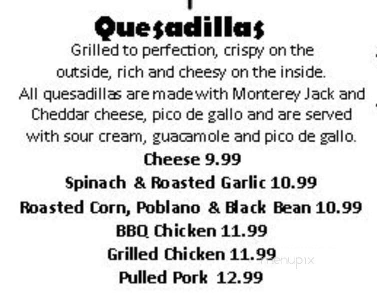 Billy Bob's BBQ - Poughkeepsie, NY menu_pic