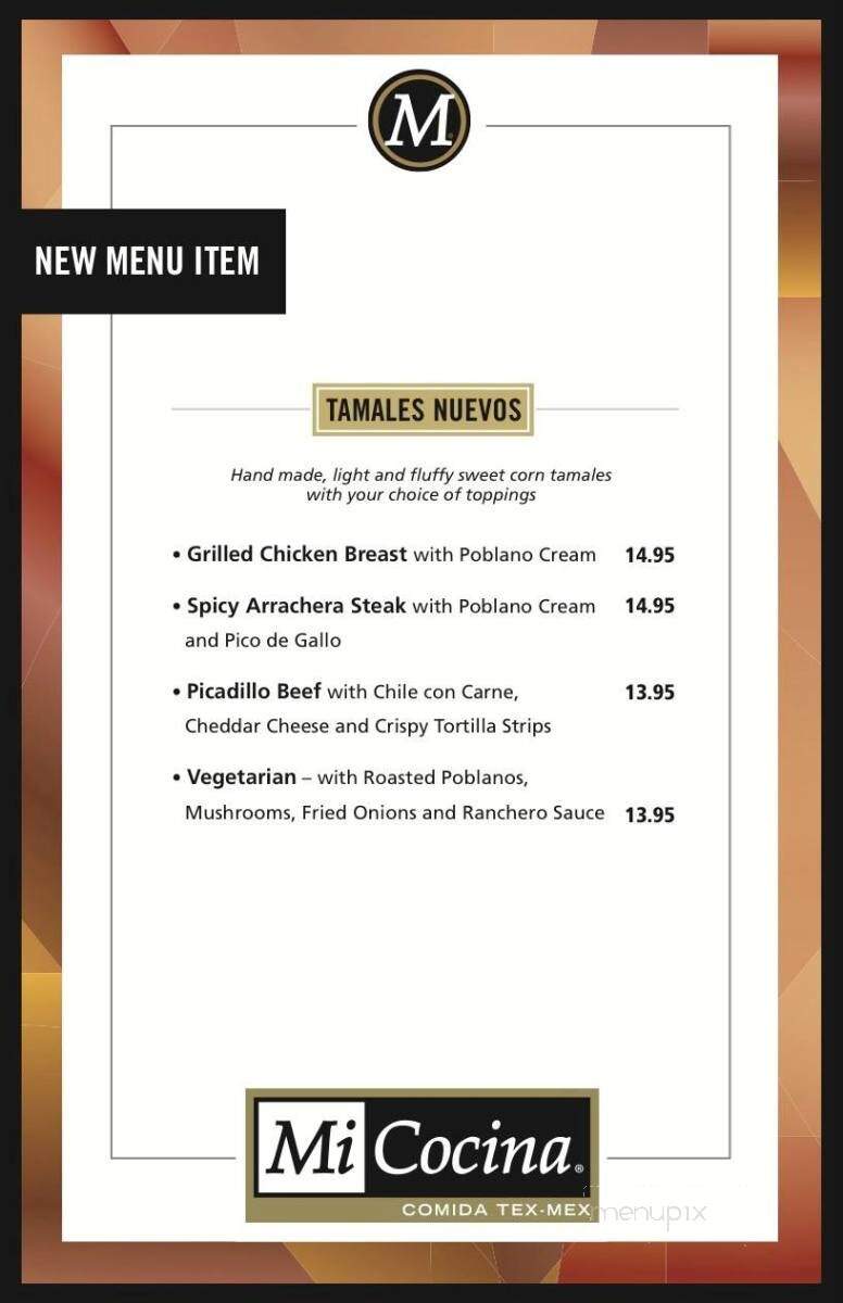 Mi Cocina - Rockwall, TX menu_pic