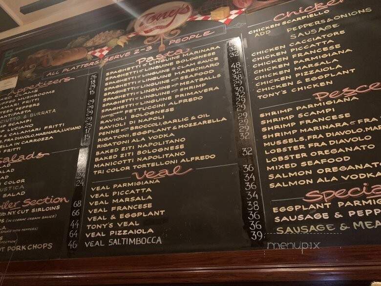 Tony's Di Napoli - New York, NY menu_pic